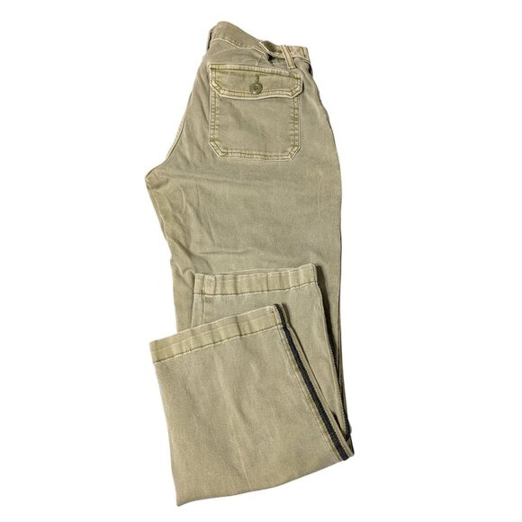 Lucky Brand Womens Olive Utility Pants Size 6/28x26 Cotton Blend Relaxed Fit - Picture 8 of 11